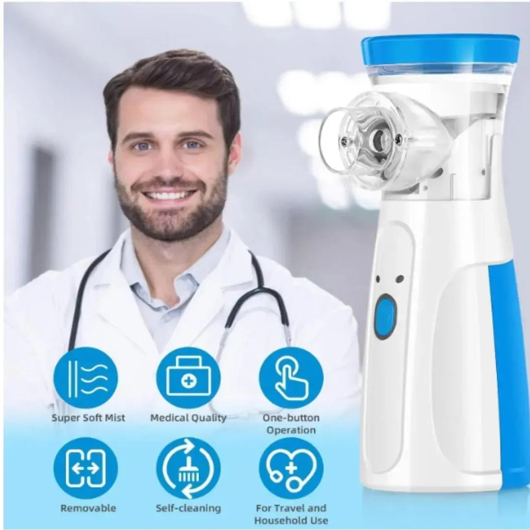 Health Needs Portable Mesh Nebulizer – Quiet & Fast Respiratory Inhalation Device
