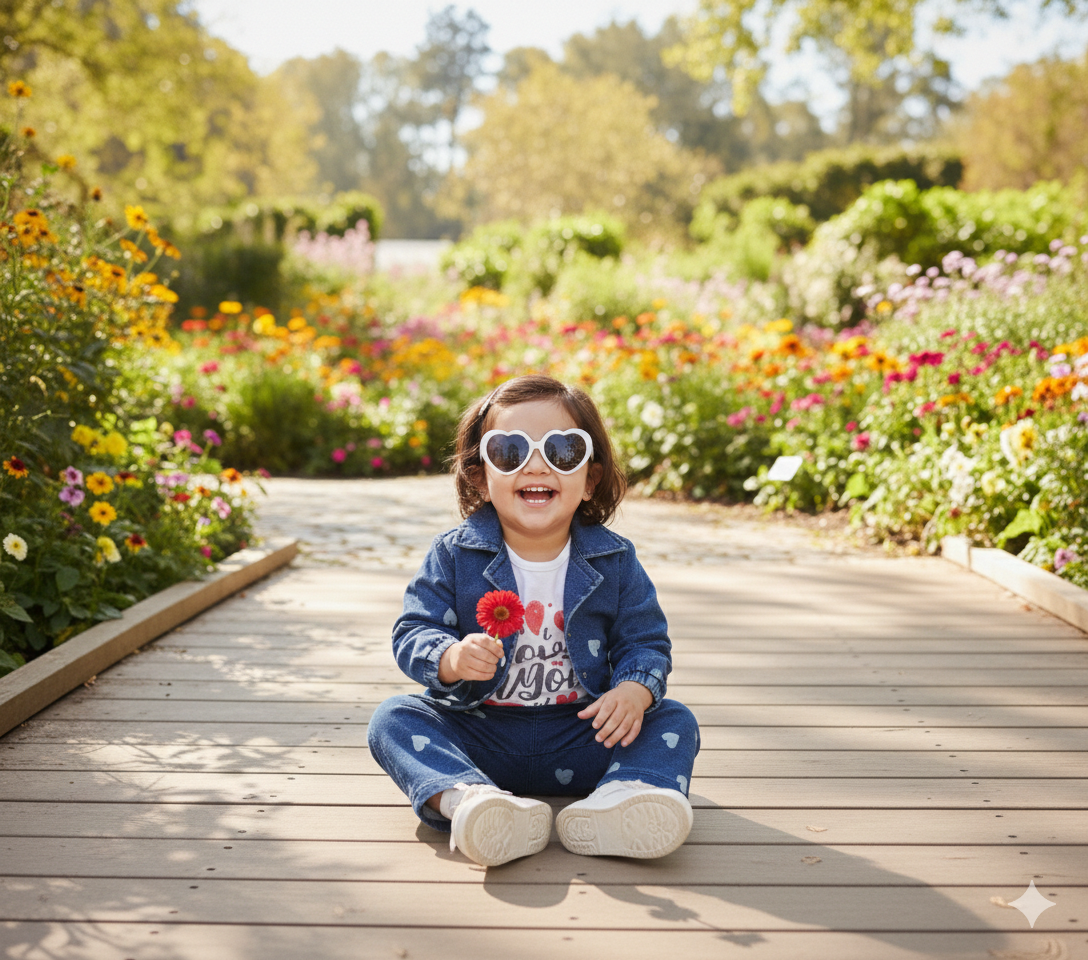 Baby 3PC Denim Outfit – Denim Jacket, Pant & Jersey Inner