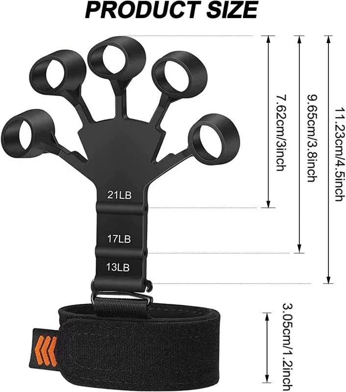 Finger Gripper Hand Strength Trainer – Adjustable Grip Exerciser for Fitness & Rehab