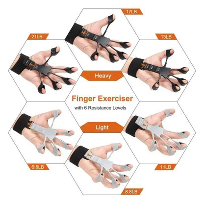 Finger Gripper Hand Strength Trainer – Adjustable Grip Exerciser for Fitness & Rehab