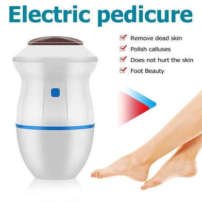 Electric Back Callus Remover with Vacuum – Rechargeable Foot Grinder for Dead Skin & Cracked Heels