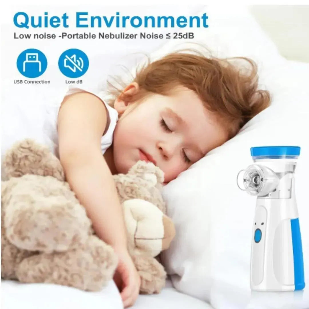Health Needs Portable Mesh Nebulizer – Quiet & Fast Respiratory Inhalation Device