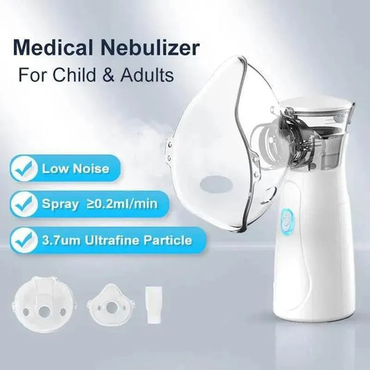 Health Needs Portable Mesh Nebulizer – Quiet & Fast Respiratory Inhalation Device