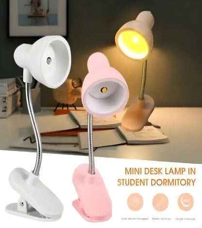 Mini LED Book Reading Lamp – 360° Adjustable Clip-On Desk Light, Eye-Friendly & Portable, Perfect Gift for Book Lovers